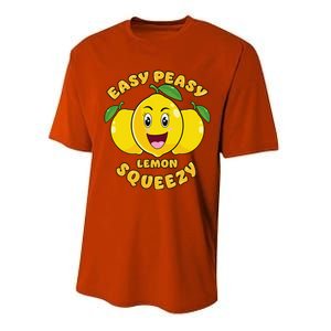 Easy Peasy Lemon Squeezy Summer Stand Lemonade Performance Sprint T-Shirt