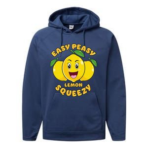 Easy Peasy Lemon Squeezy Summer Stand Lemonade Performance Fleece Hoodie