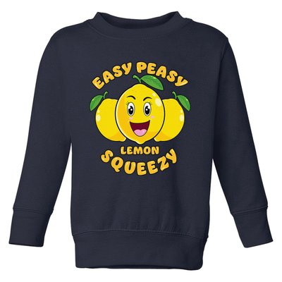 Easy Peasy Lemon Squeezy Summer Stand Lemonade Toddler Sweatshirt