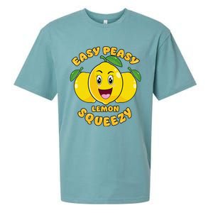 Easy Peasy Lemon Squeezy Summer Stand Lemonade Sueded Cloud Jersey T-Shirt