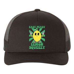 Easy Peasy Lemon Squeezy Lemonade Stand Crew Summer Yupoong Adult 5-Panel Trucker Hat