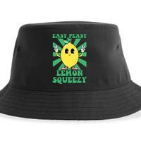 Easy Peasy Lemon Squeezy Lemonade Stand Crew Summer Sustainable Bucket Hat