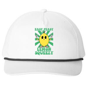 Easy Peasy Lemon Squeezy Lemonade Stand Crew Summer Snapback Five-Panel Rope Hat