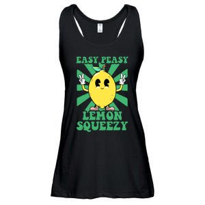 Easy Peasy Lemon Squeezy Lemonade Stand Crew Summer Ladies Essential Flowy Tank