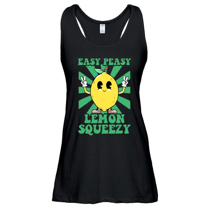 Easy Peasy Lemon Squeezy Lemonade Stand Crew Summer Ladies Essential Flowy Tank