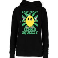 Easy Peasy Lemon Squeezy Lemonade Stand Crew Summer Womens Funnel Neck Pullover Hood