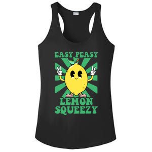 Easy Peasy Lemon Squeezy Lemonade Stand Crew Summer Ladies PosiCharge Competitor Racerback Tank