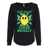 Easy Peasy Lemon Squeezy Lemonade Stand Crew Summer Womens California Wash Sweatshirt