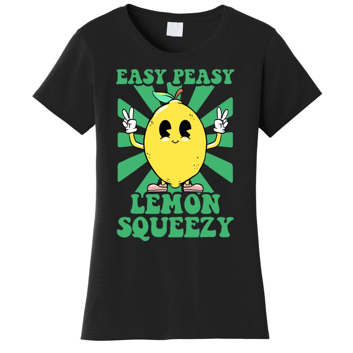 Easy Peasy Lemon Squeezy Lemonade Stand Crew Summer Women's T-Shirt