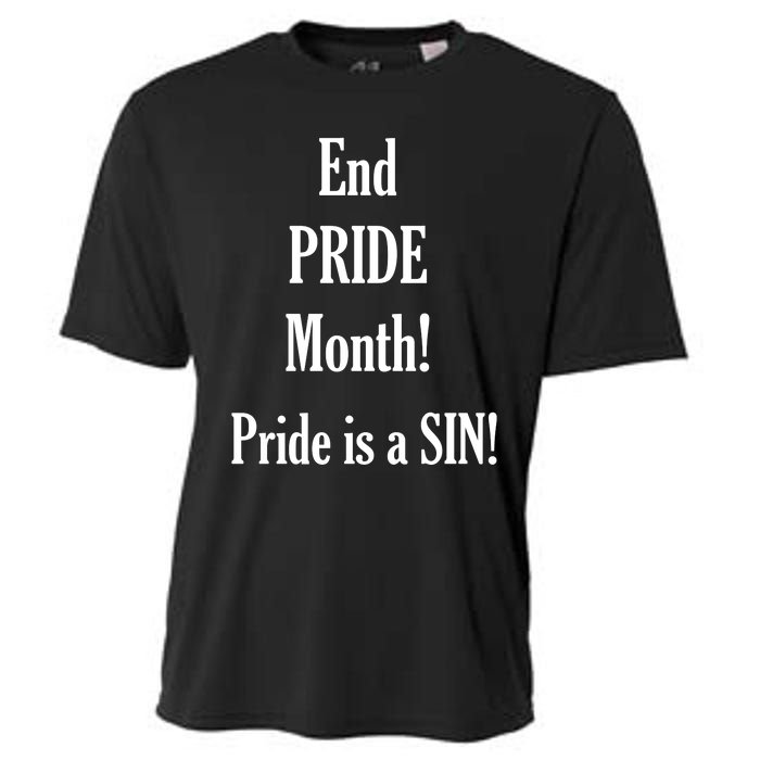 End Pride Month Pride Is A SIN Cooling Performance Crew T-Shirt