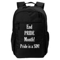 End Pride Month Pride Is A SIN Backpack