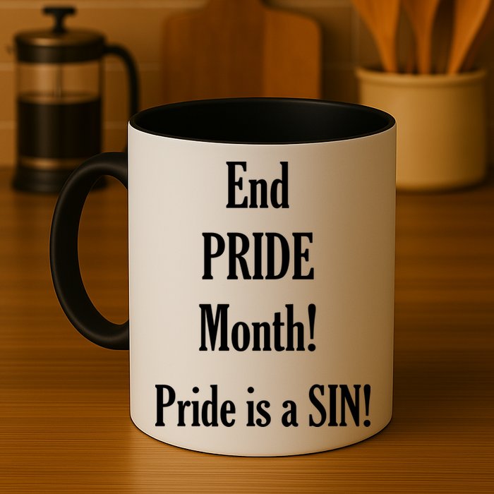 End Pride Month Pride Is A SIN Mug