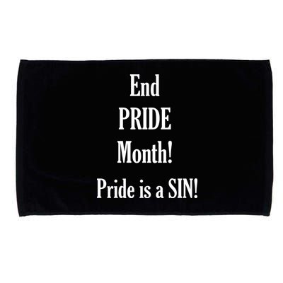 End Pride Month Pride Is A SIN Microfiber Hand Towel