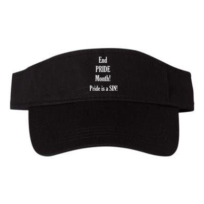 End Pride Month Pride Is A SIN Valucap Bio-Washed Visor