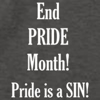 End Pride Month Pride Is A SIN Vector Backpack