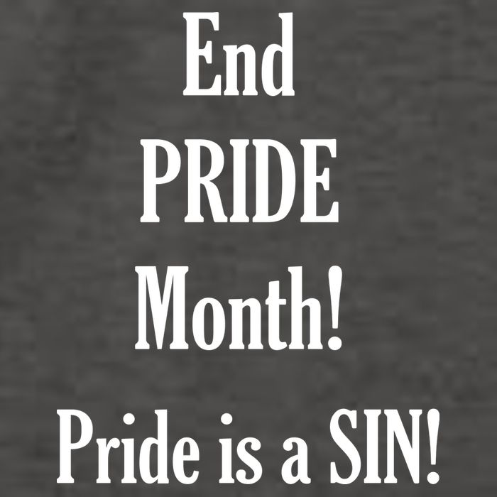 End Pride Month Pride Is A SIN Vector Backpack