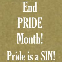 End Pride Month Pride Is A SIN Garment-Dyed Women's Muscle Tee