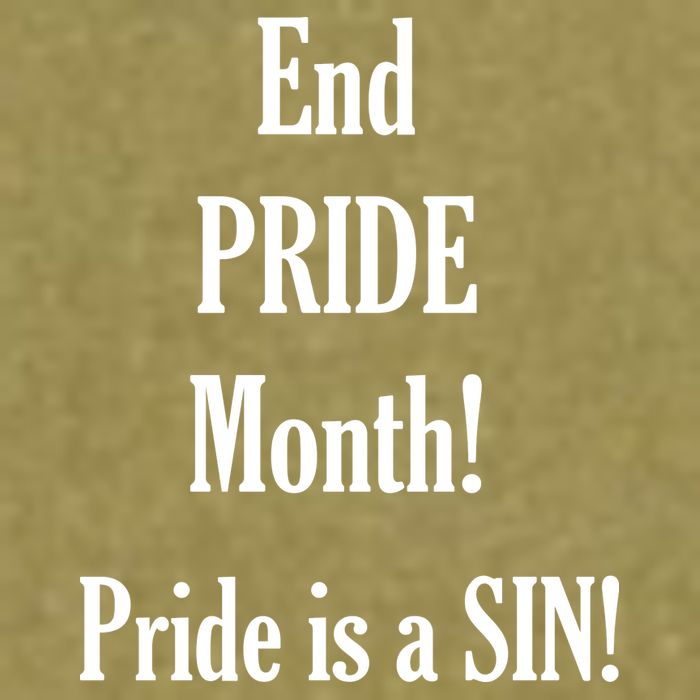End Pride Month Pride Is A SIN Garment-Dyed Women's Muscle Tee