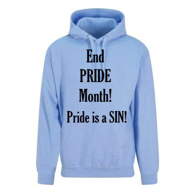 End Pride Month Pride Is A SIN Unisex Surf Hoodie