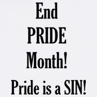 End Pride Month Pride Is A SIN Garment-Dyed Sweatshirt