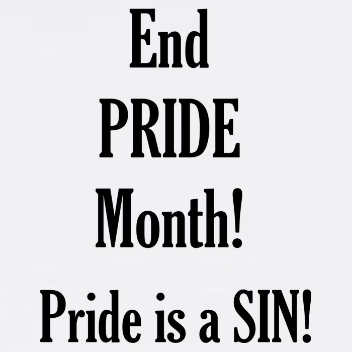 End Pride Month Pride Is A SIN Garment-Dyed Sweatshirt
