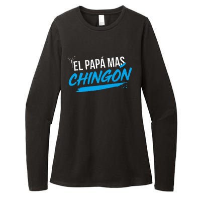 El Papa Mas Chingon Dia Del Padre Regalo Womens CVC Long Sleeve Shirt