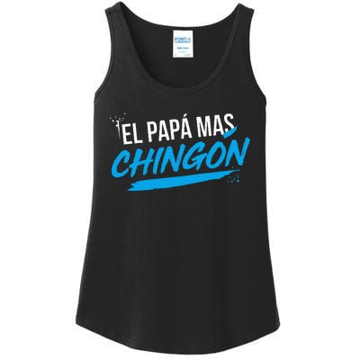 El Papa Mas Chingon Dia Del Padre Regalo Ladies Essential Tank