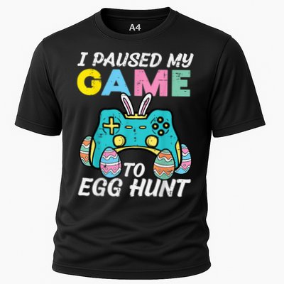 Easter Paused My Game To Egg Hunt Gamer Gaming Boy Cooling Performance Crew T-Shirt