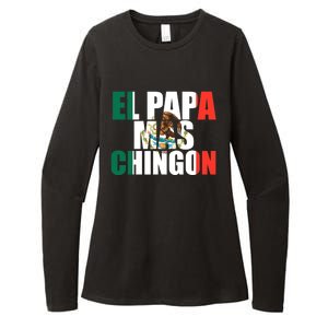 El papa mas chingon Father, Fatherhood Fathers day Womens CVC Long Sleeve Shirt