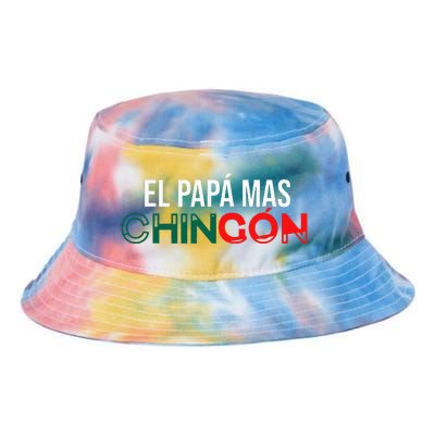 El Papa Mas Chingon Funny Spanish Tie Dye Newport Bucket Hat