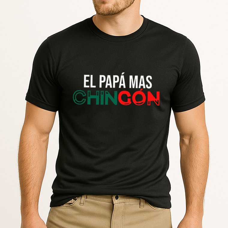 El Papa Mas Chingon Funny Spanish Cooling Performance Crew T-Shirt