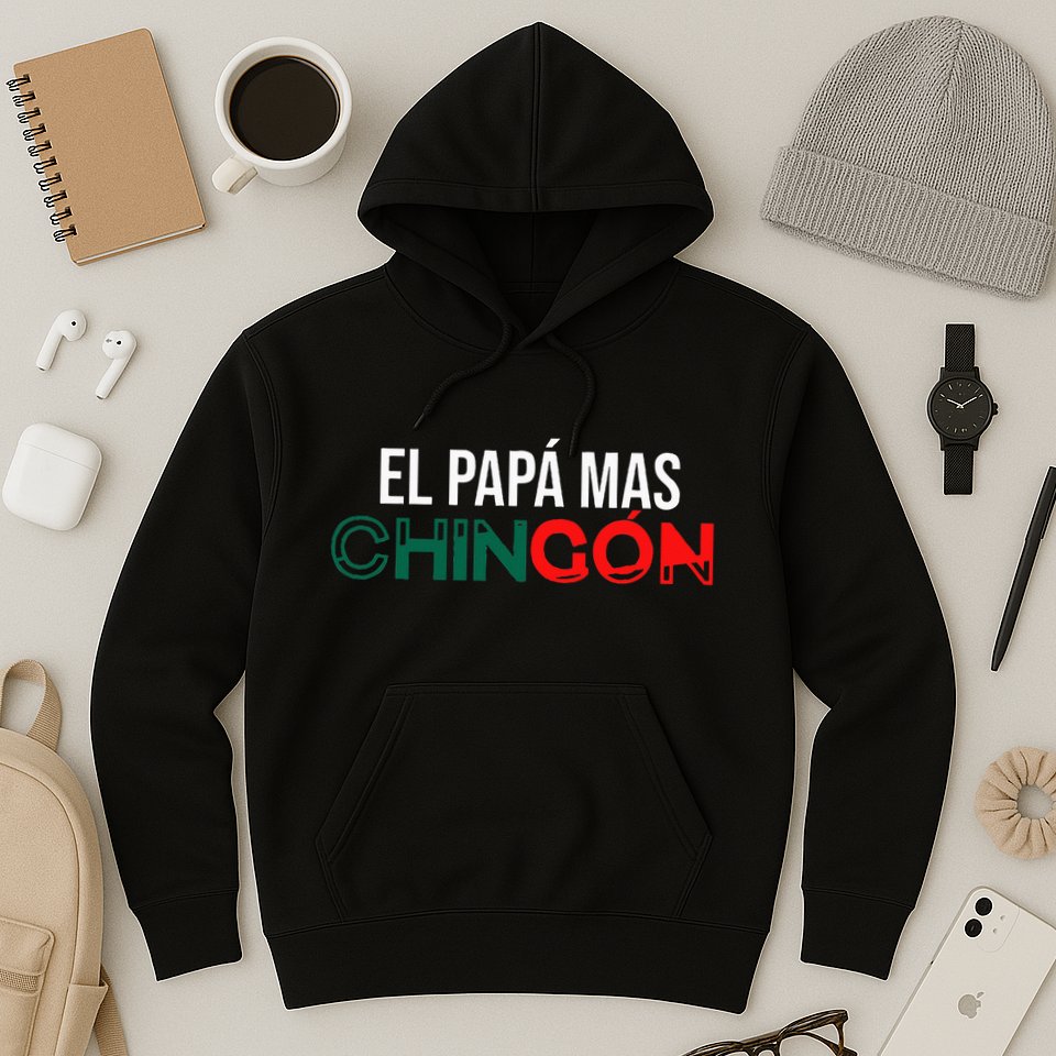 El Papa Mas Chingon Funny Spanish Hoodie