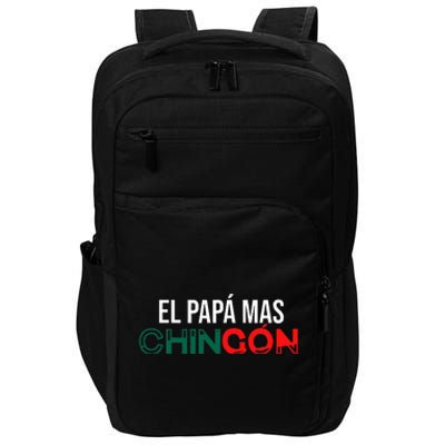 El Papa Mas Chingon Funny Spanish Impact Tech Backpack