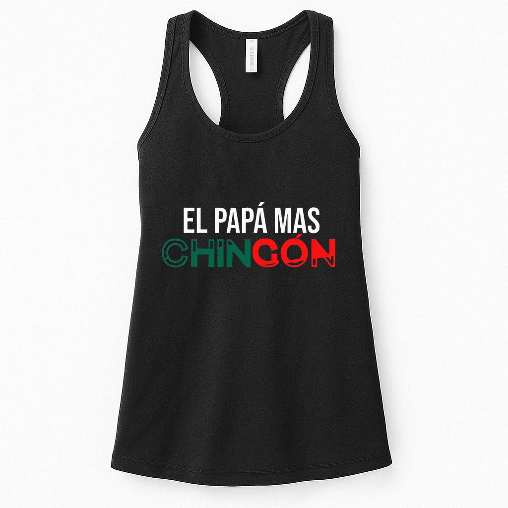 El Papa Mas Chingon Funny Spanish Womens Tank Top