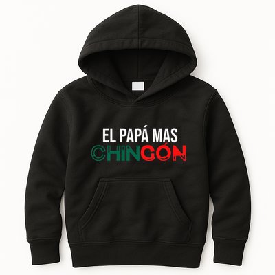 El Papa Mas Chingon Funny Spanish Kids Hoodie