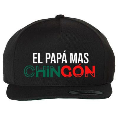 El Papa Mas Chingon Funny Spanish Wool Snapback Cap