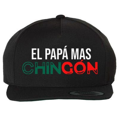 El Papa Mas Chingon Funny Spanish Wool Snapback Cap