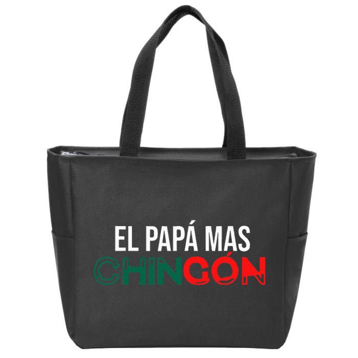 El Papa Mas Chingon Funny Spanish Zip Tote Bag