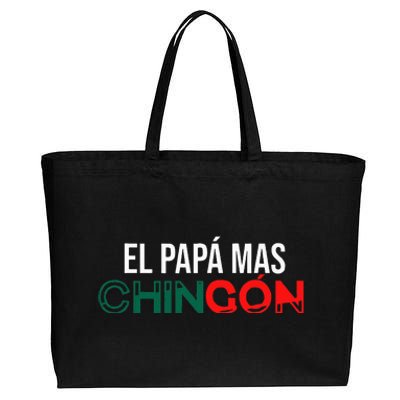 El Papa Mas Chingon Funny Spanish Cotton Canvas Jumbo Tote