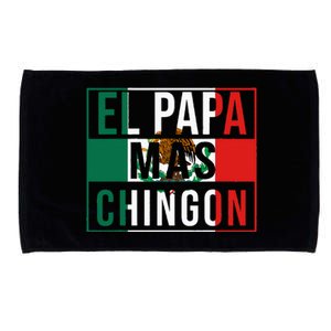 El Papa Mas Chingon Funny Best Mexican Dad Gift Microfiber Hand Towel