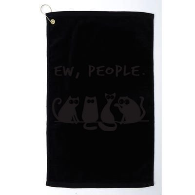 Ew People Meowy Cat Lovers Platinum Collection Golf Towel