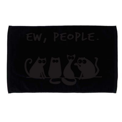 Ew People Meowy Cat Lovers Microfiber Hand Towel