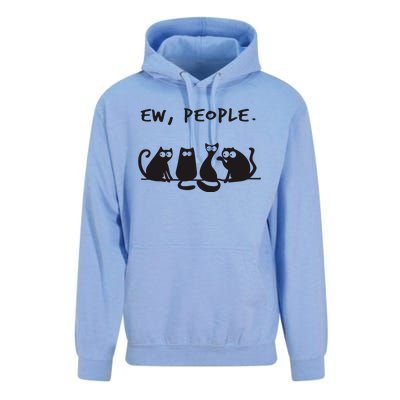 Ew People Meowy Cat Lovers Unisex Surf Hoodie