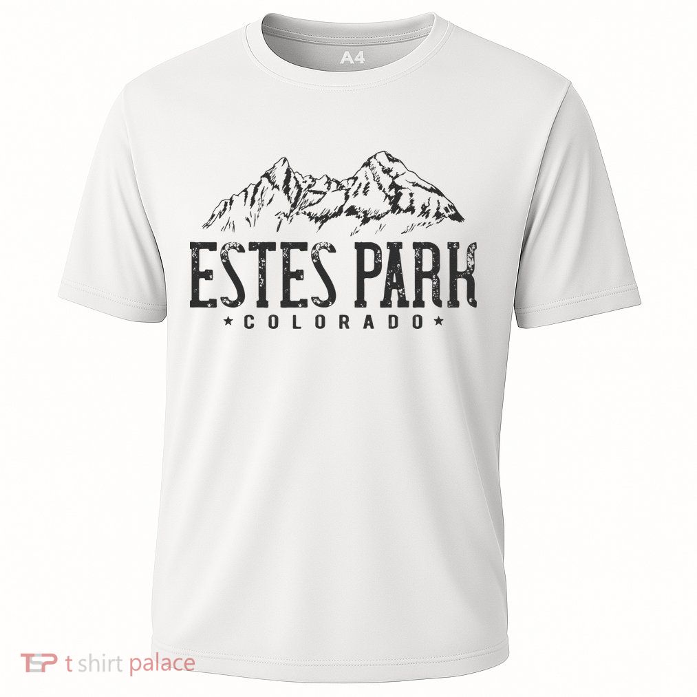 Estes Park Mountains Vintage Colorado Performance Shirt