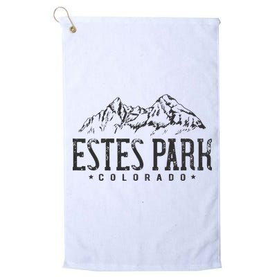 Estes Park Mountains Vintage Colorado Golf Towel
