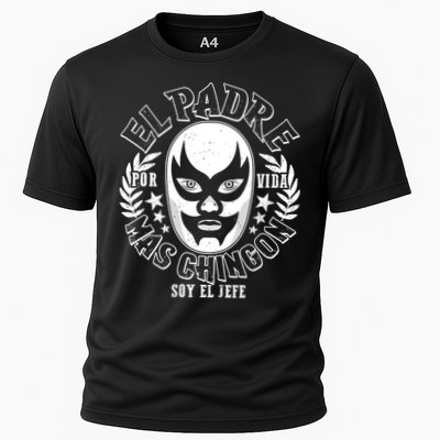 El Padre Mas Chingon Por Vida Soy El Jefe Luchador Mask Wrestler Performance Shirt