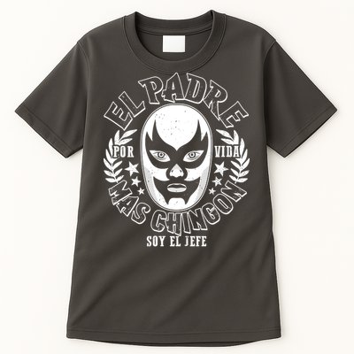 El Padre Mas Chingon Por Vida Soy El Jefe Luchador Mask Wrestler Tall T-Shirt