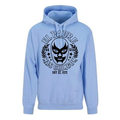 El Padre Mas Chingon Por Vida Soy El Jefe Luchador Mask Wrestler Unisex Surf Hoodie