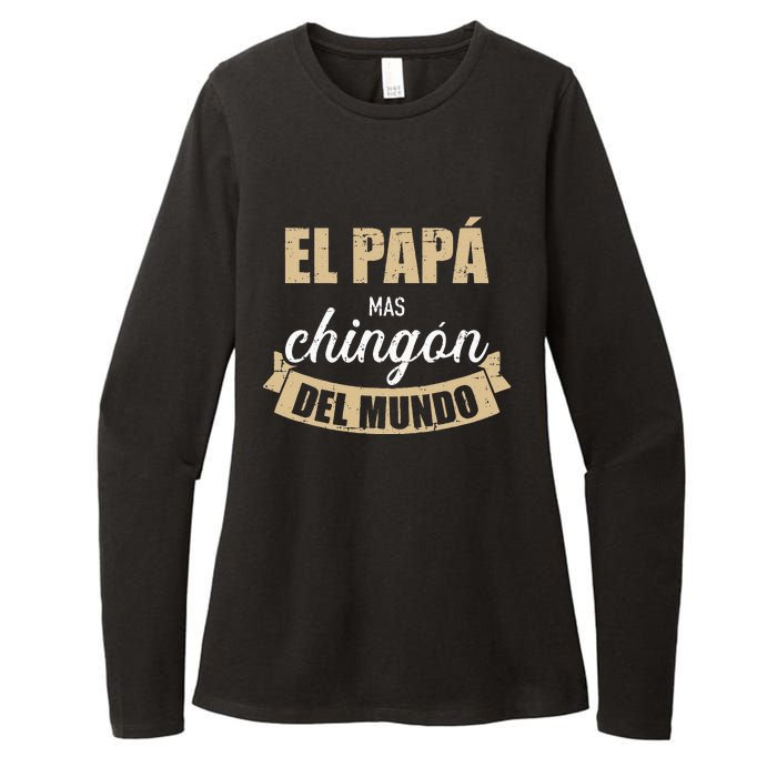 El Papá Mas Chingón Del Mundo Dia Del Padre Womens CVC Long Sleeve Shirt