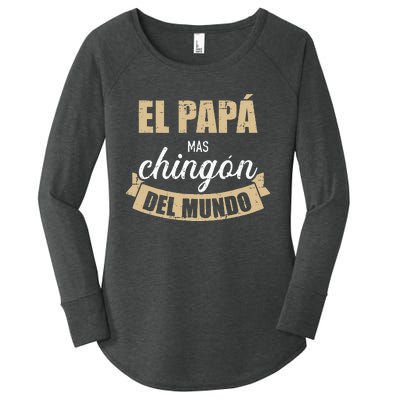 El Papá Mas Chingón Del Mundo Dia Del Padre Women's Perfect Tri Tunic Long Sleeve Shirt